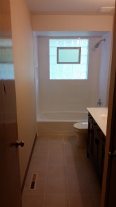 Clean looking bathroom