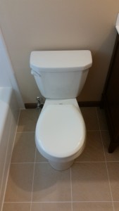 Clean looking bathroom