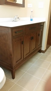 Clean looking bathroom