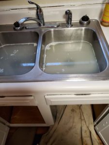 Clogged Kitchen Sink
