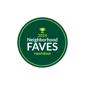 2024 Neighborhood Faves award badge from Nextdoor, recognizing local favorites in the community.

