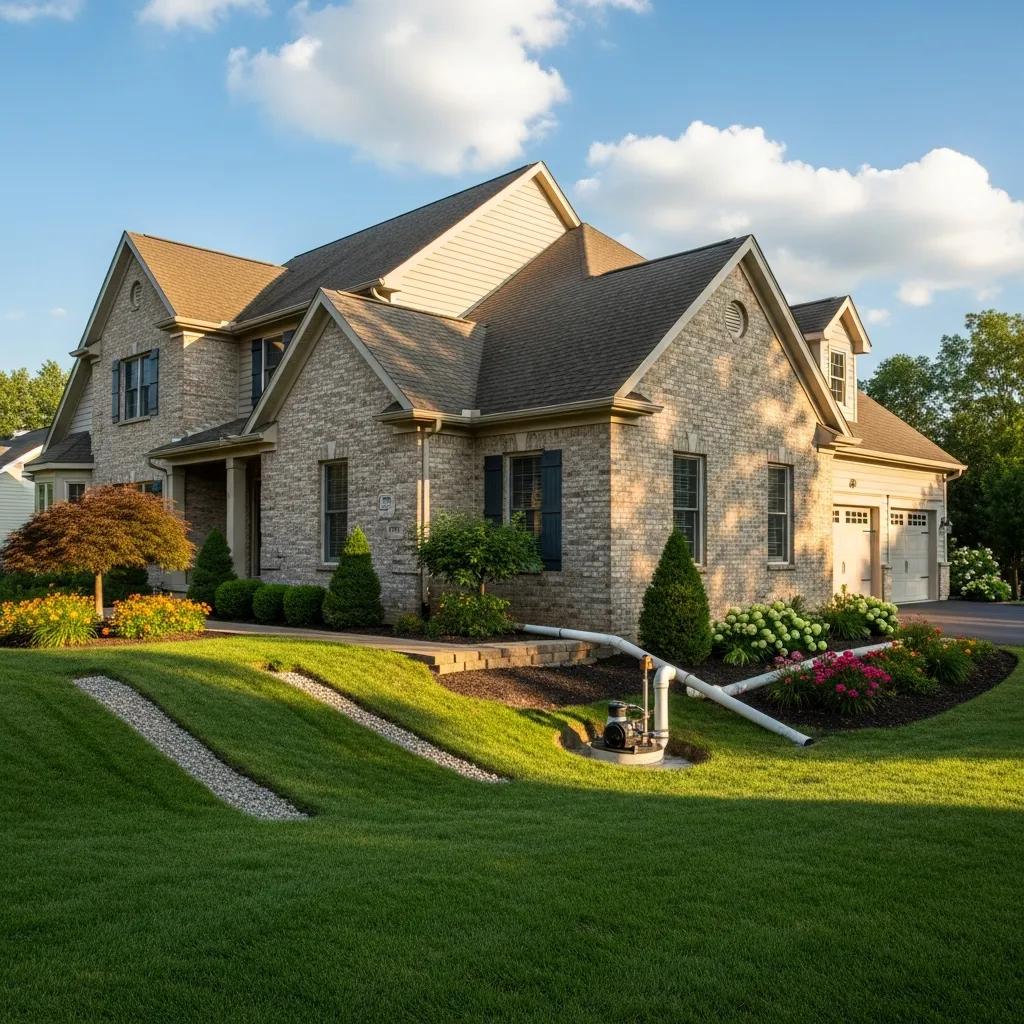 Oak Forest home with flood prevention measures, highlighting safety and preparedness